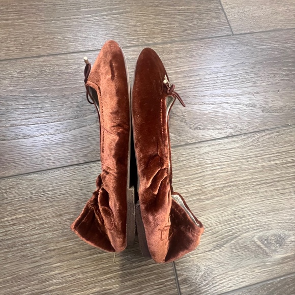 Sam Edelman Girls Felicia Mini Ballet Flats Deep Orchard Velvet Fall/Holiday - Picture 10 of 11